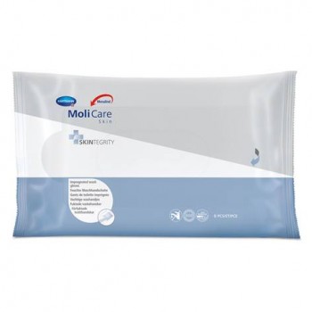 Molicare® Skin professional Γάντια καθαρισμού / Έτοιμο μπάνιο 8τμχ