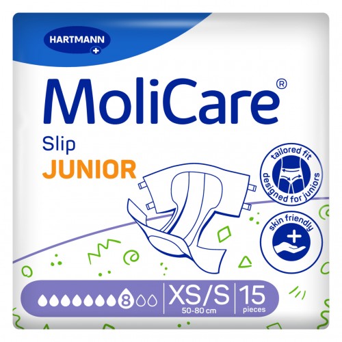 Molicare Slip Junior Νο XS/S 8 σταγόνων 15τεμ. Molicare Slip Junior Νο XS/S 8 σταγόνων 15τεμ.